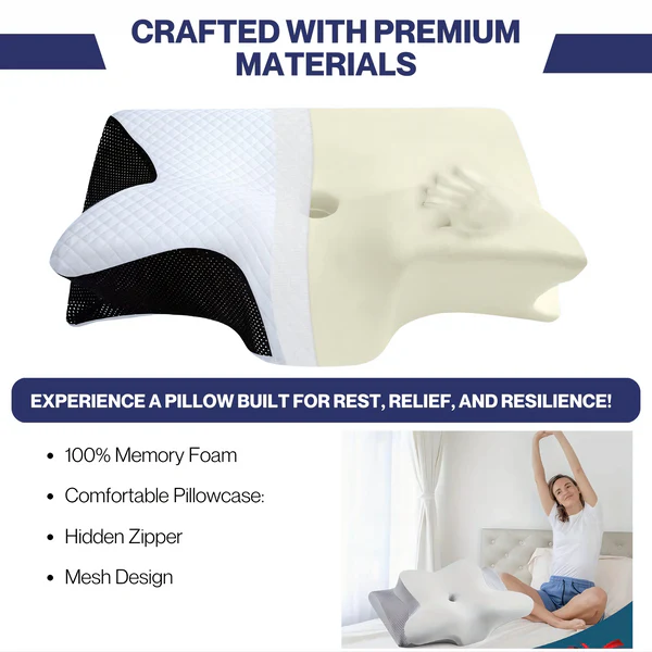 ErgoPillow™ | Ergonomisk kudde | 50-70% RABATT