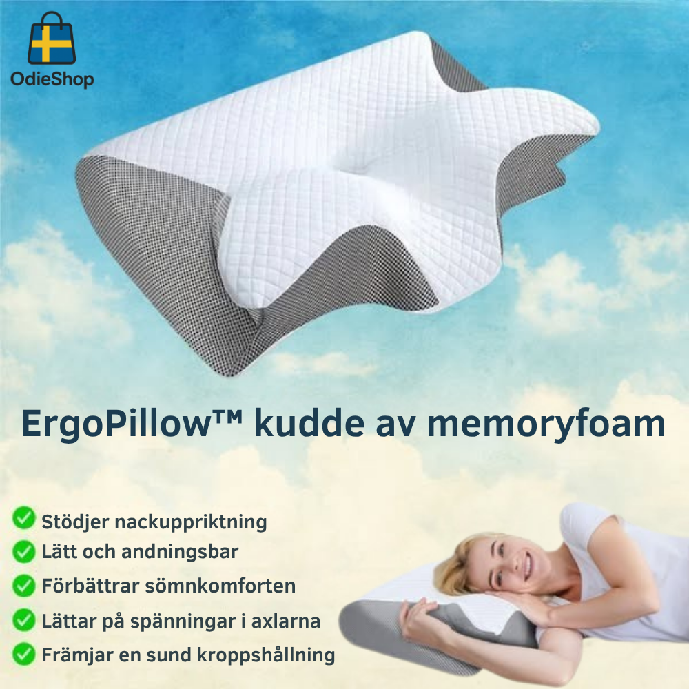 ErgoPillow™ | Ergonomisk kudde | 50-70% RABATT