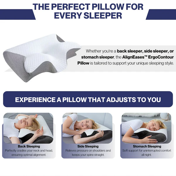 ErgoPillow™ | Ergonomisk kudde | 50-70% RABATT