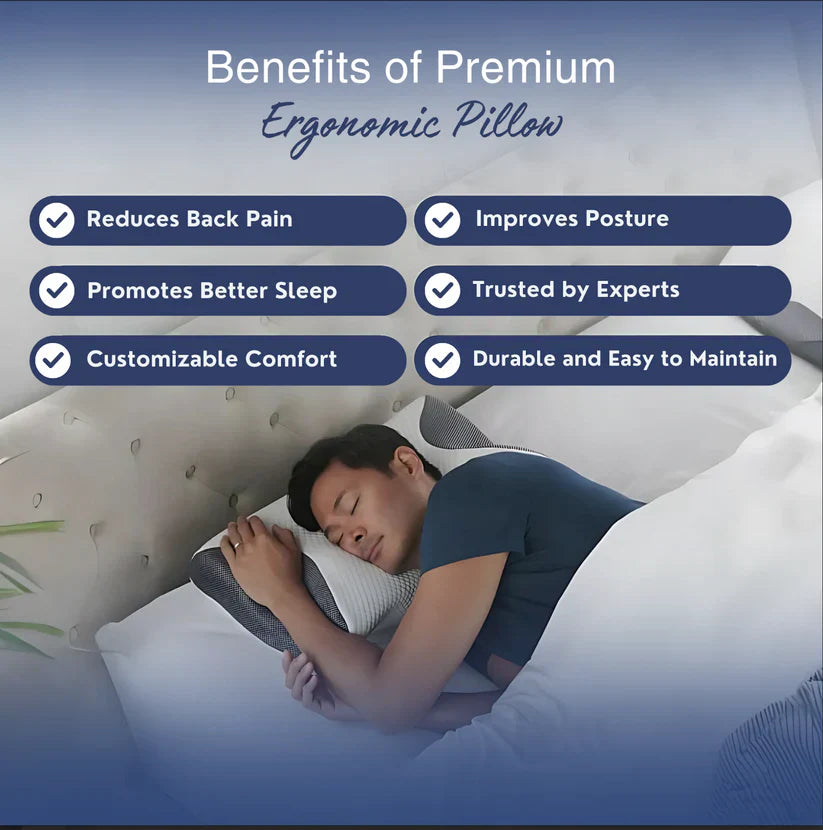 ErgoPillow™ | Ergonomisk kudde | 50-70% RABATT
